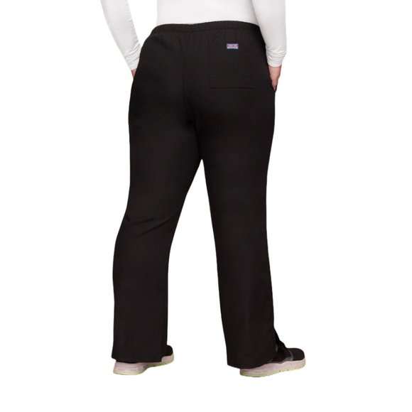 Cherokee Women's Natural Rise Flare Leg Drawstring Pant | XL (Petite) - Picture 4 of 6